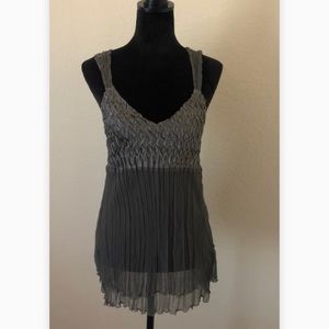 Komarov Gray Sleeveless Blouse